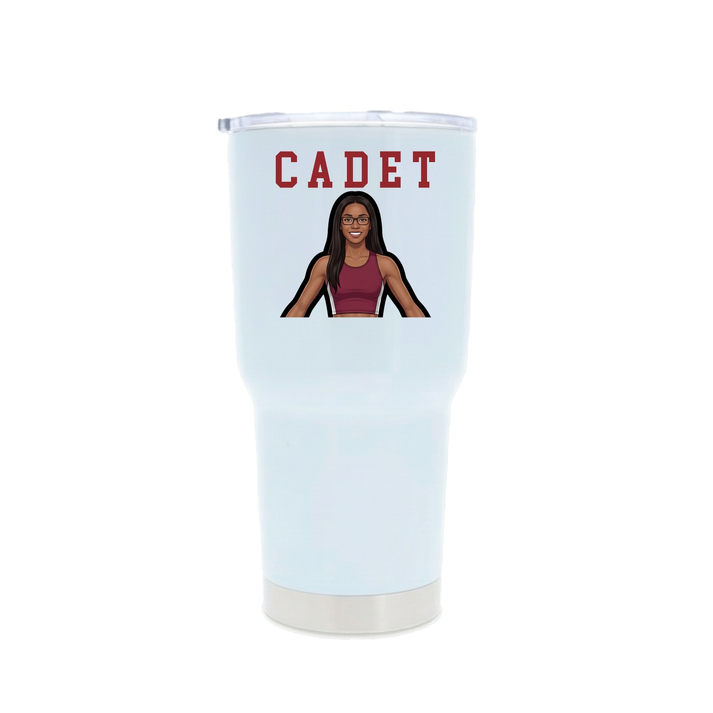 30oz Stainless Steel Tumbler — Shirsey in White