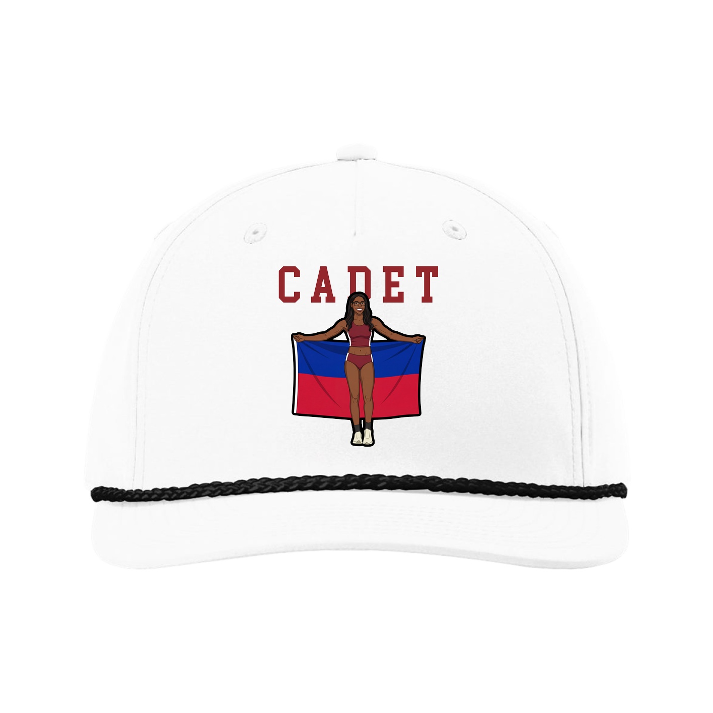 Five-Panel Classic Rope Cap — Shirsey in White