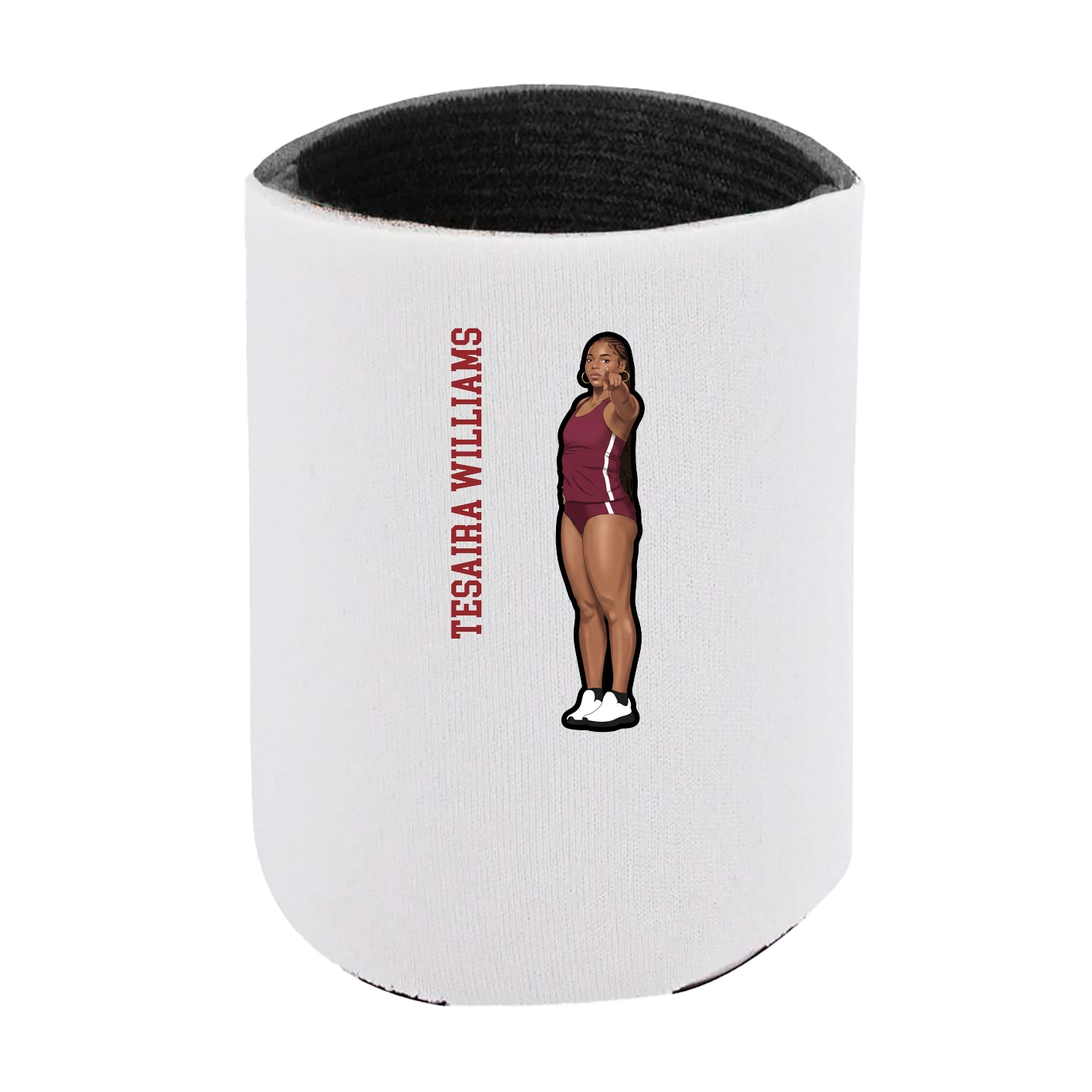 Can Holder — Name Vertical in White
