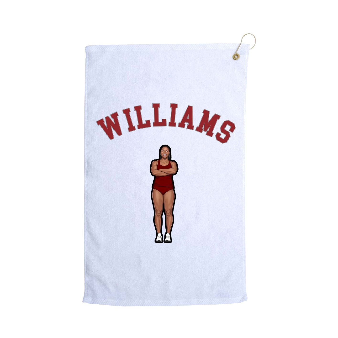 Golf Towel — Shirsey Arch in White