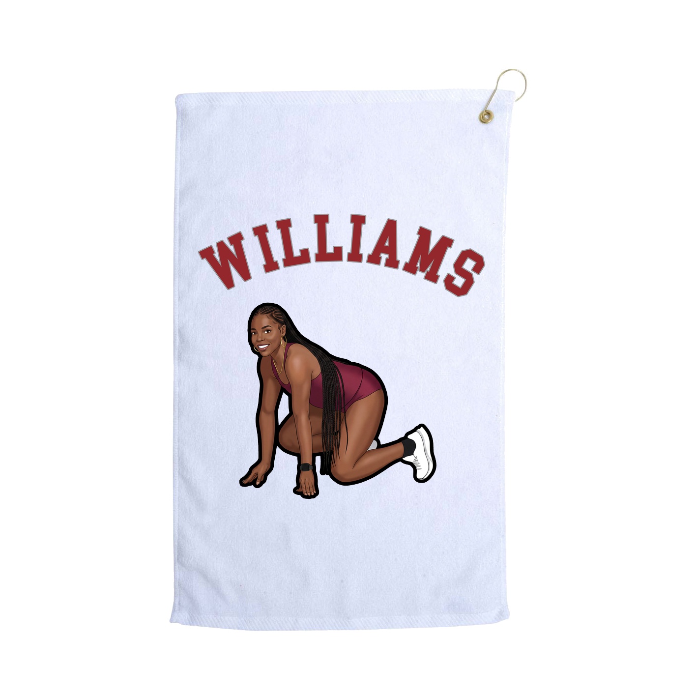 Golf Towel — Shirsey Arch in White
