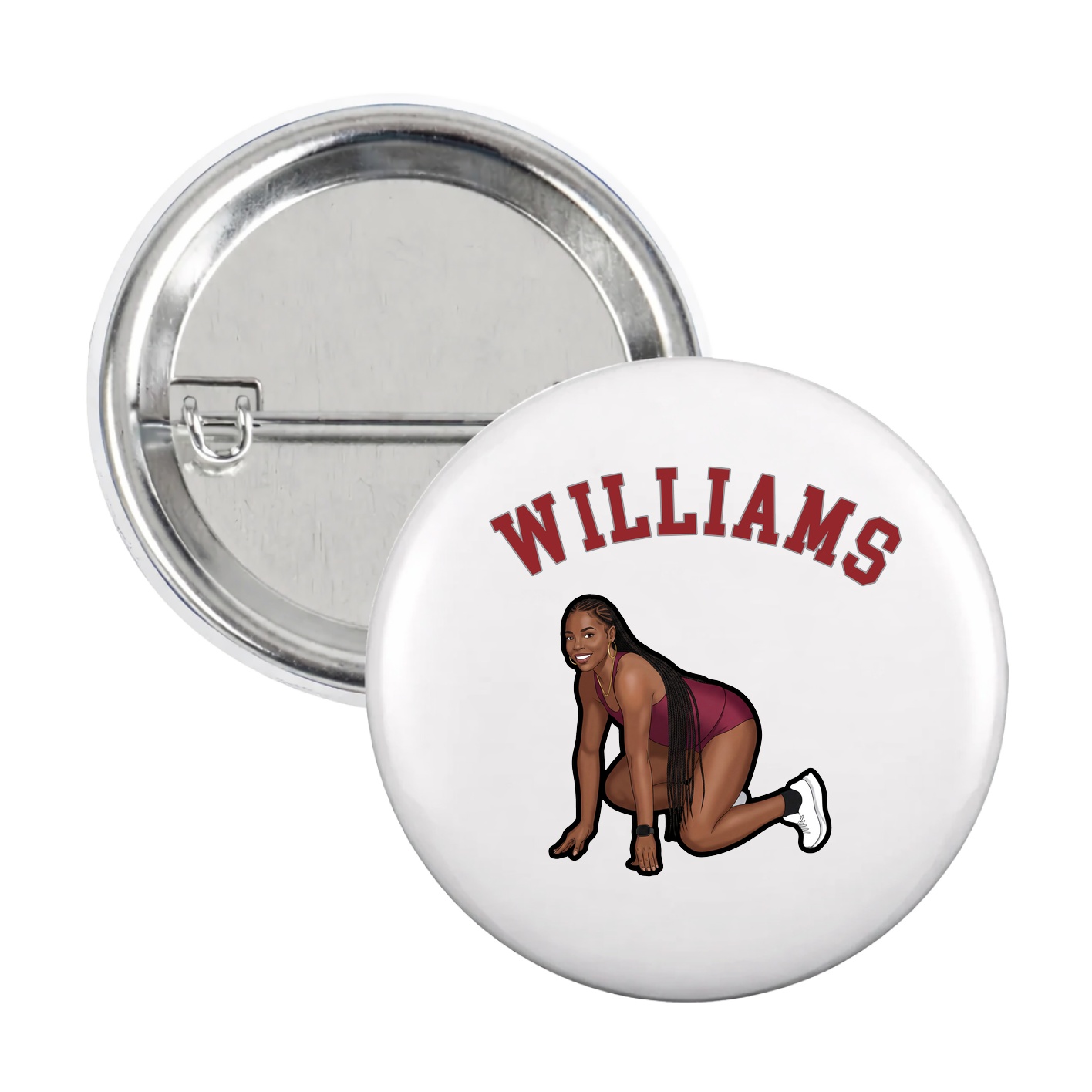 Game Day Button — Shirsey Arch in White