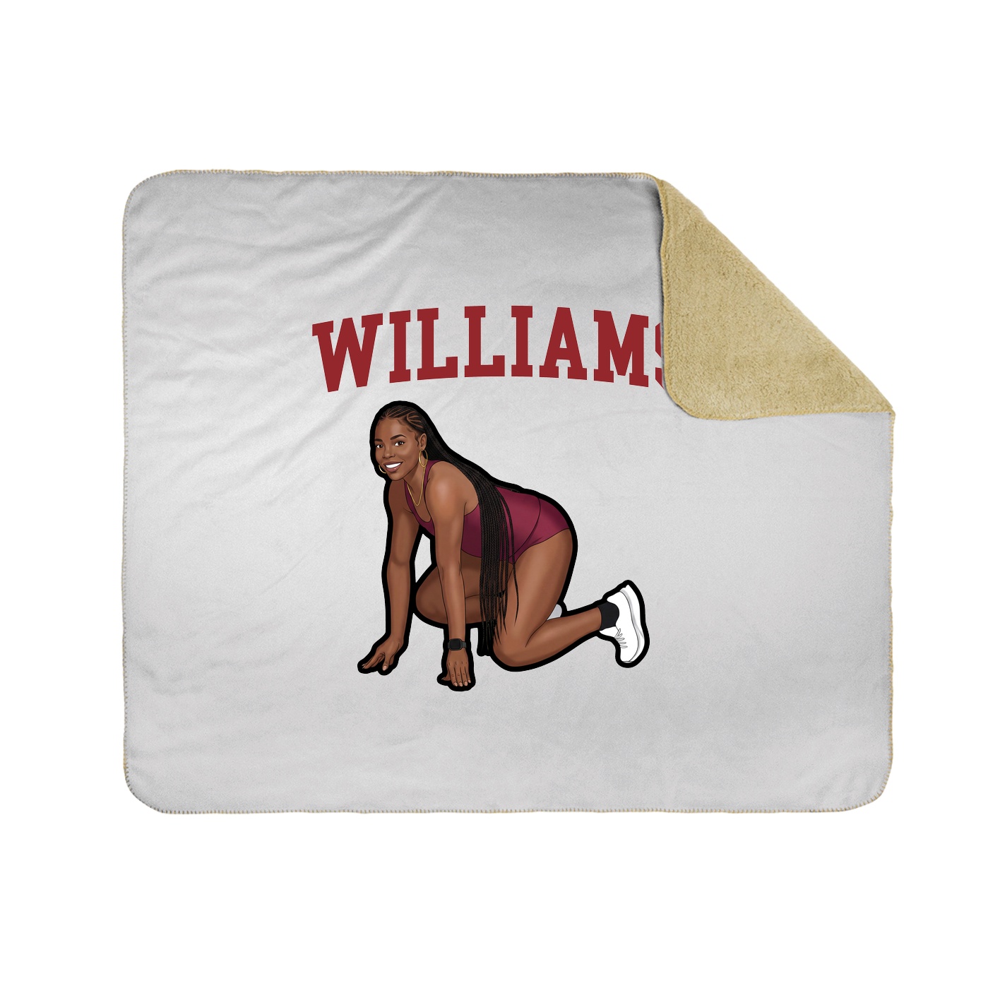 Throw Blanket — Shirsey in White