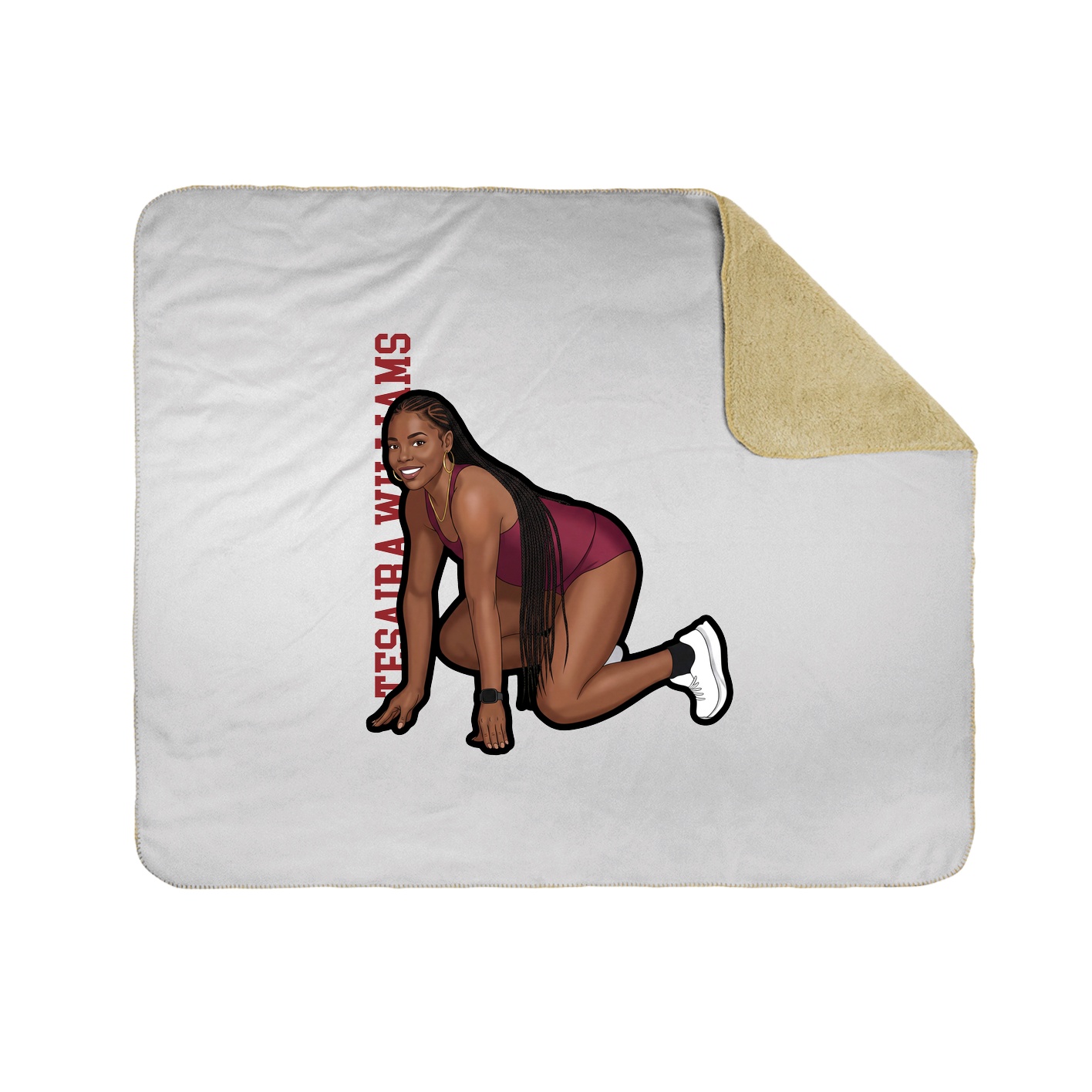 50x60 Sherpa Lined Throw Blanket