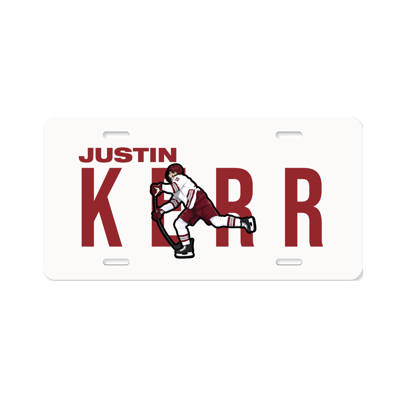License Plate — Player Name in Classic