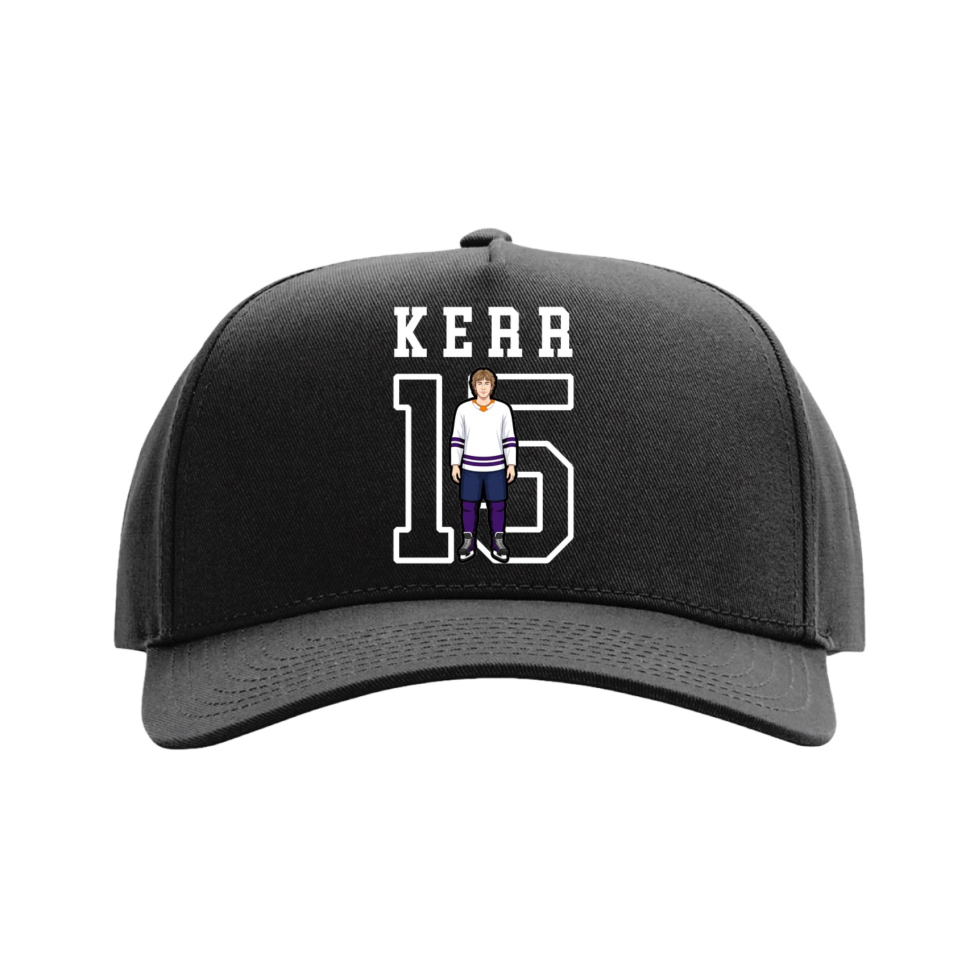 Full Fabric Five-Panel Champ Cap — Shirsey in Black