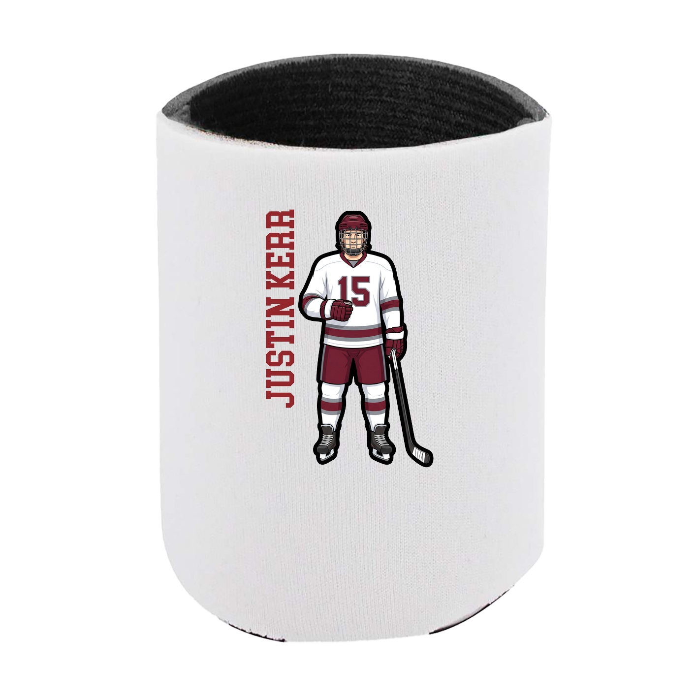 Can Holder — Name Vertical in White
