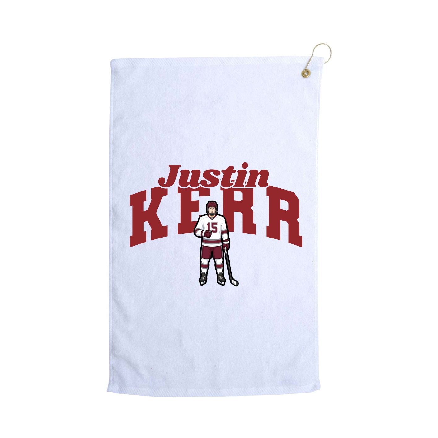 Golf Towel — Signature Arch in White