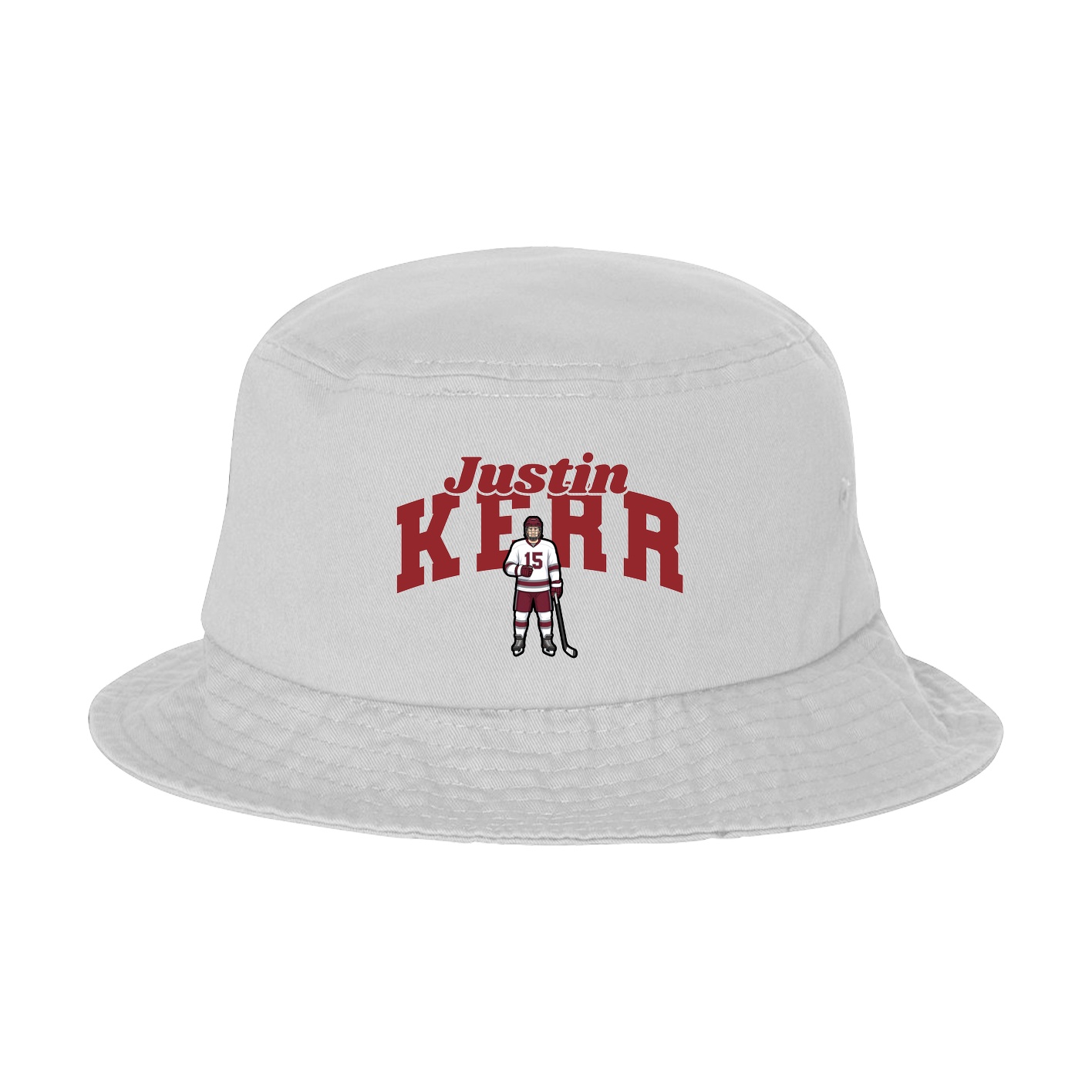 Bucket Cap — Signature Arch in White