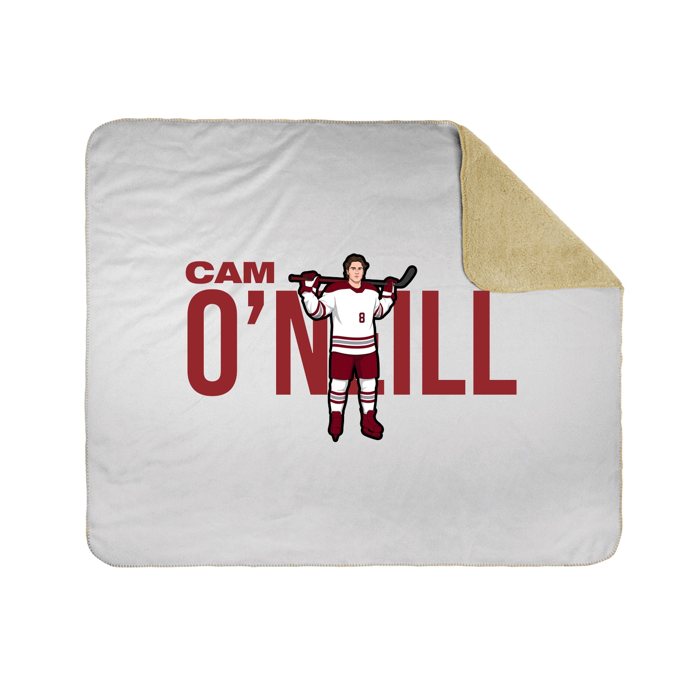 Throw Blanket — Player Name in White