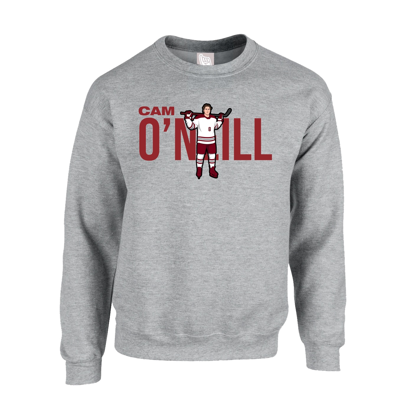 Fleece Crew — Player Name in Grey
