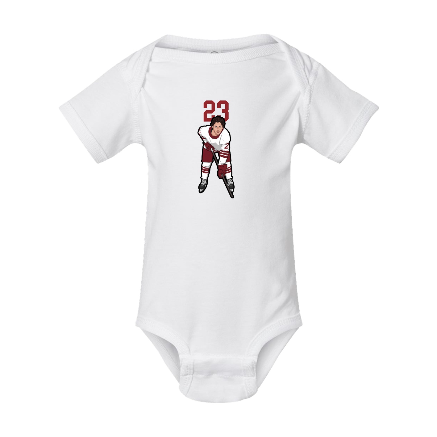 Baby Onesie — Number Top in White