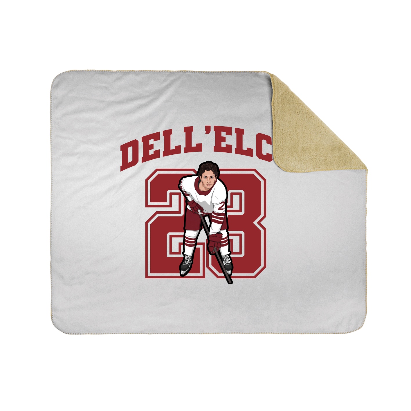 Throw Blanket — Number in White