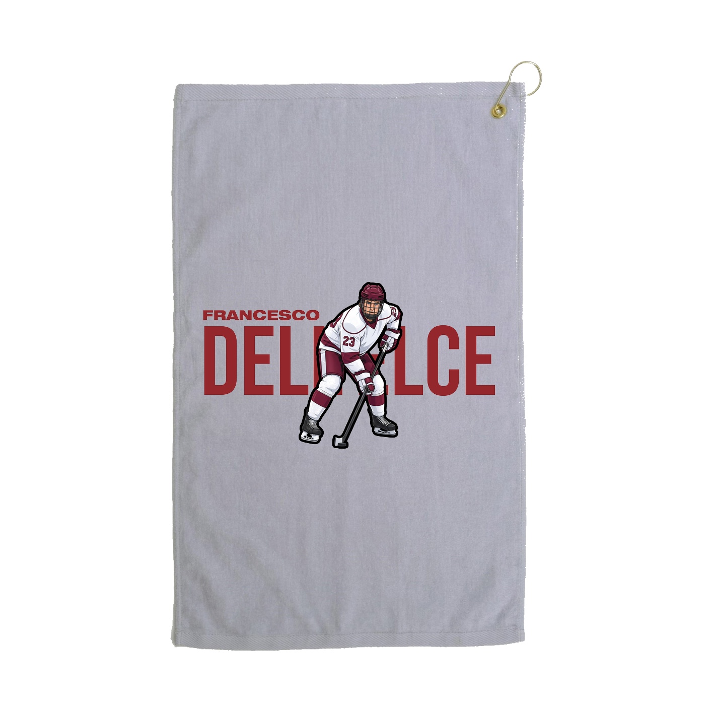 Golf Towel — Player Name in Grey