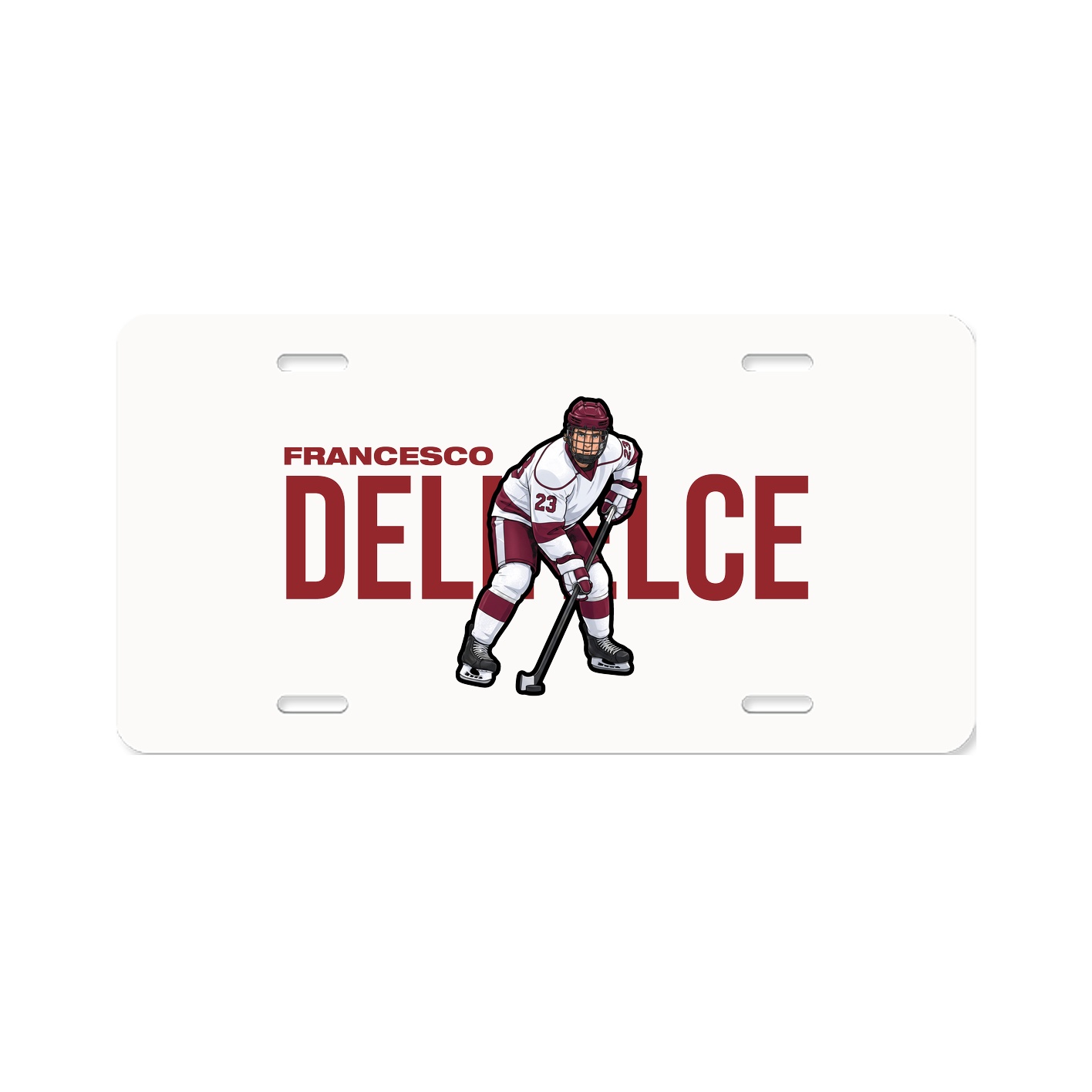 License Plate — Player Name in Classic