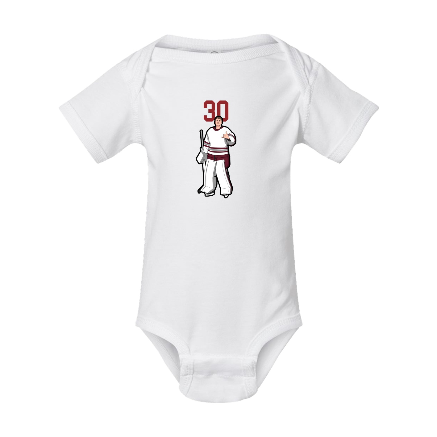 Baby Onesie — Number Top in White