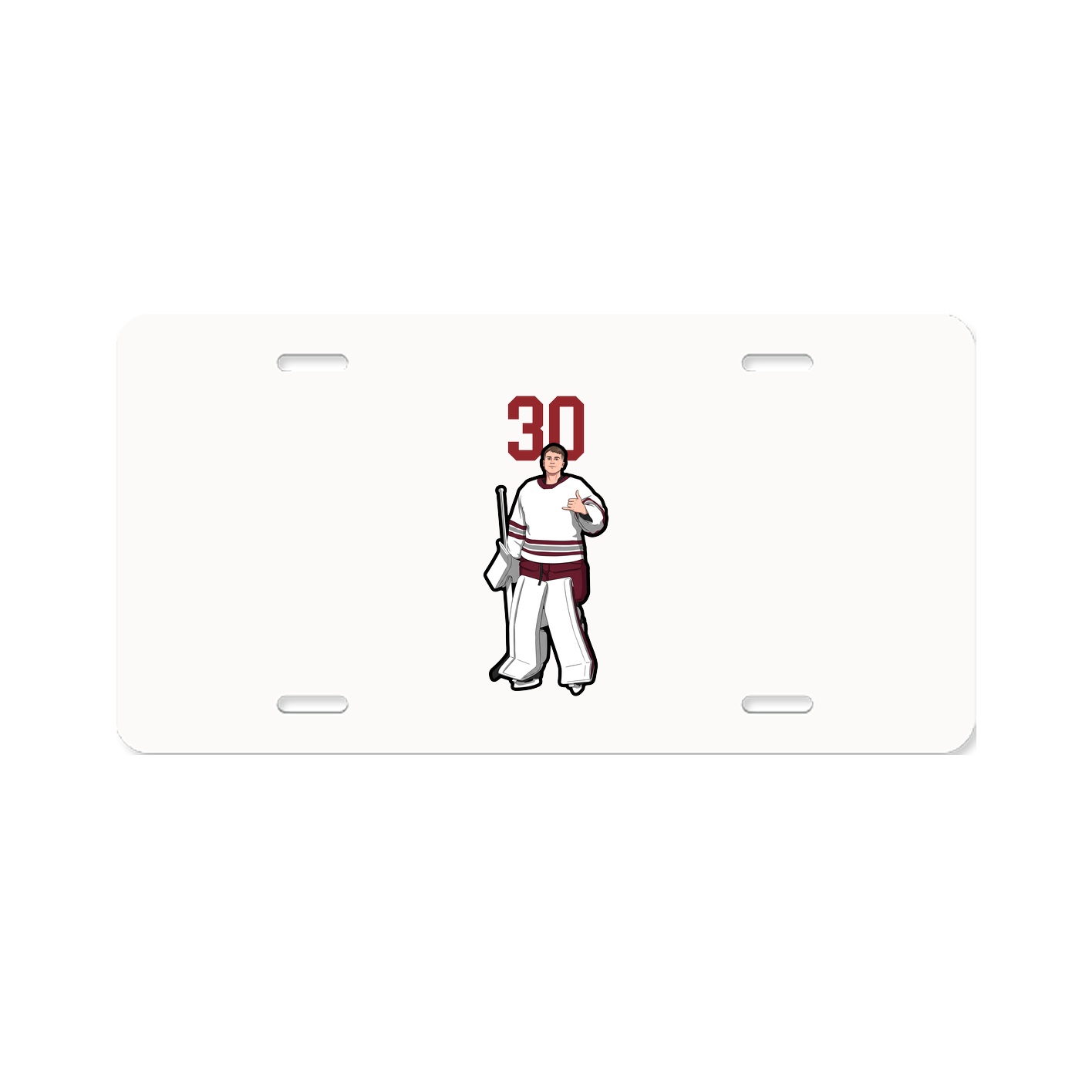 License Plate — Number Top in Classic