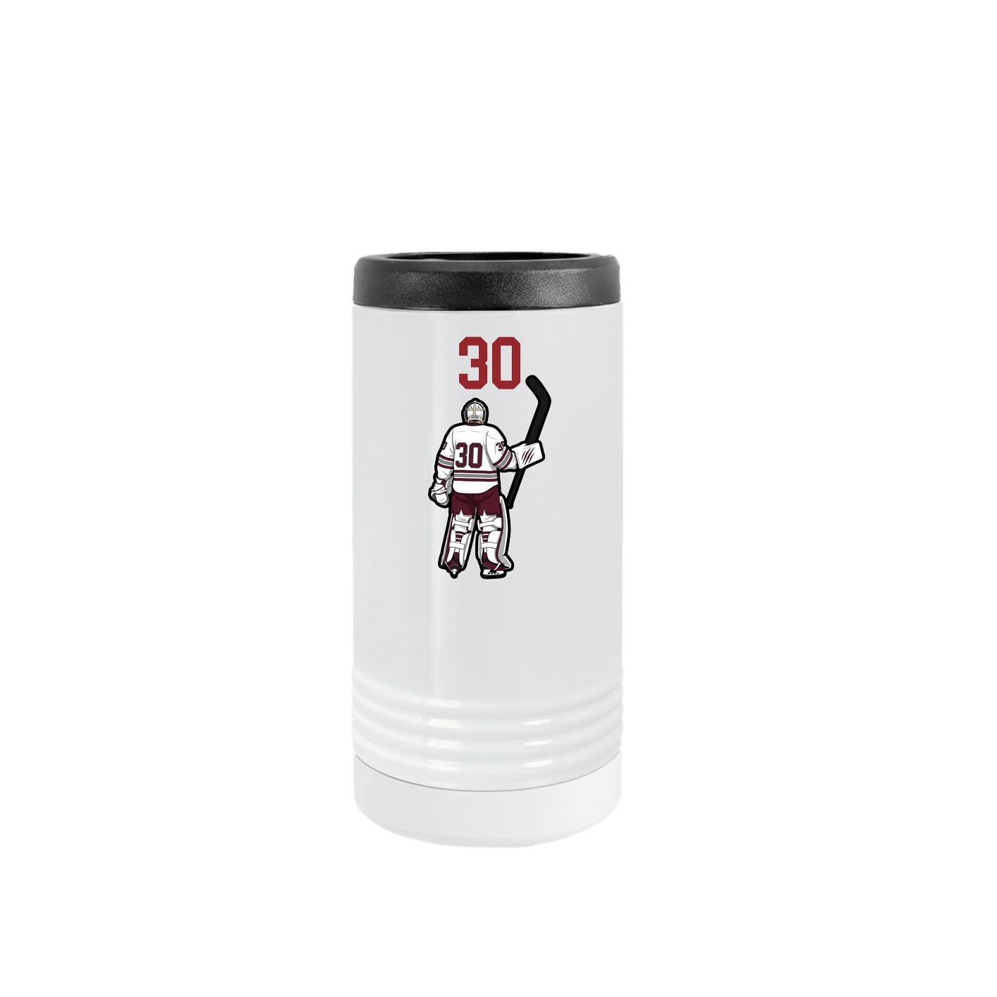 Slim Beverage Holder — Number Top in White