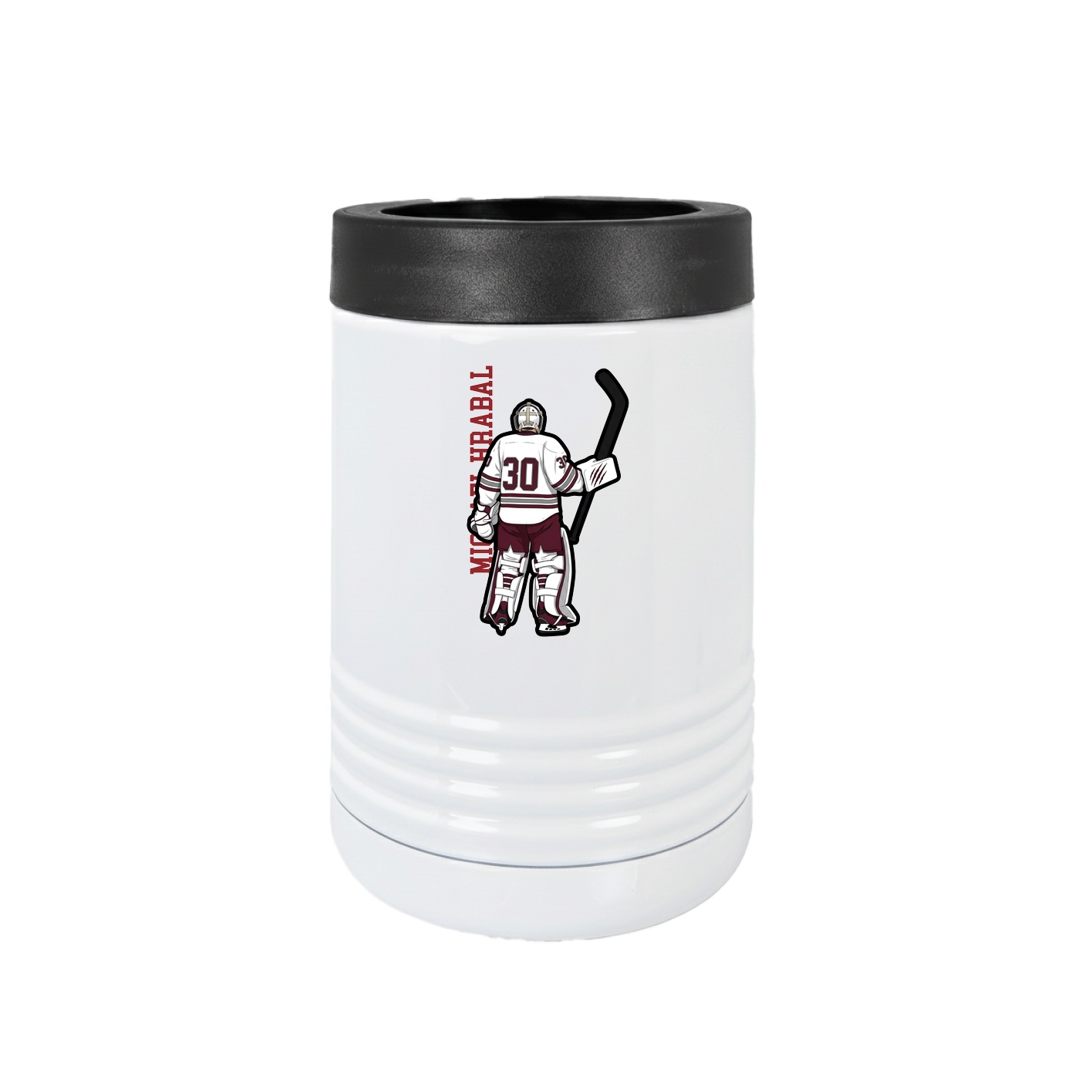 Beverage Holder — Name Vertical in White