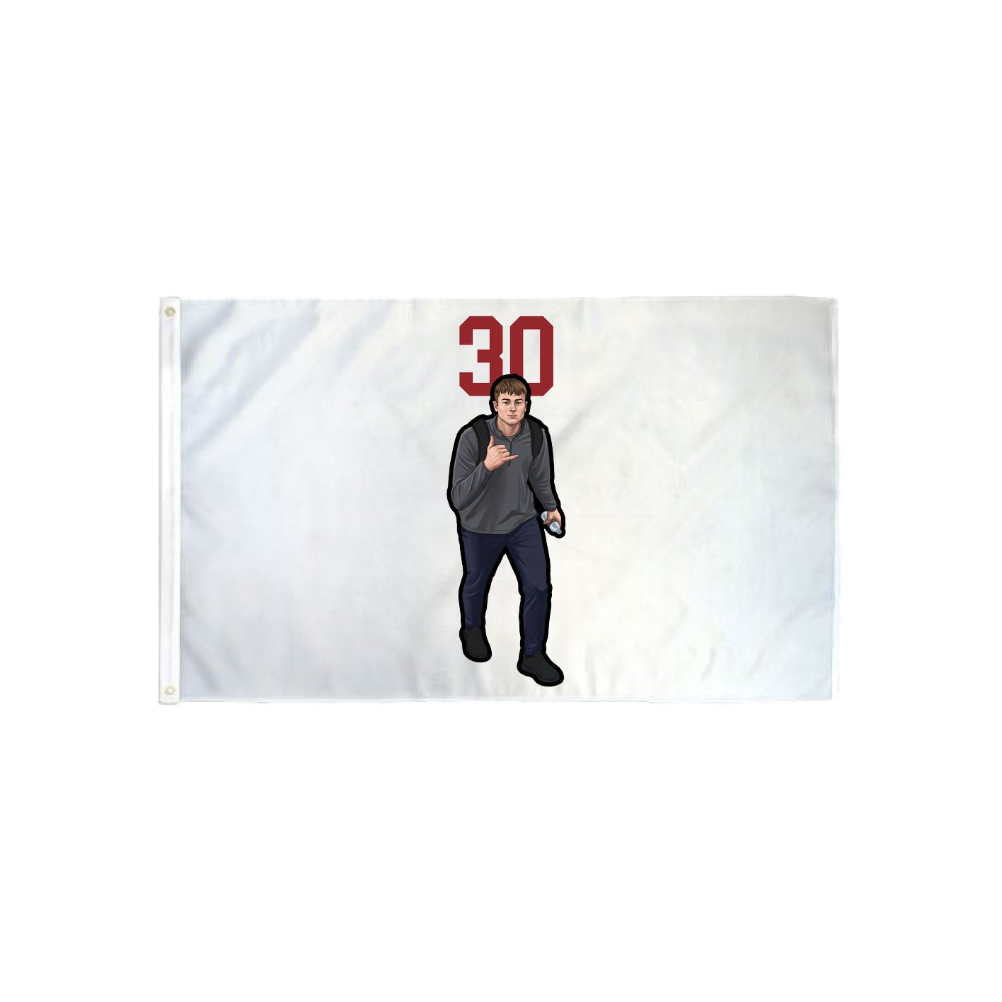 3x5 Flag — Number Top in Classic