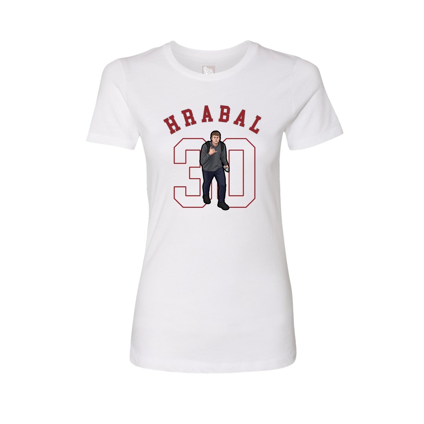 Fitted Women's Tee — Shirsey Arch in White