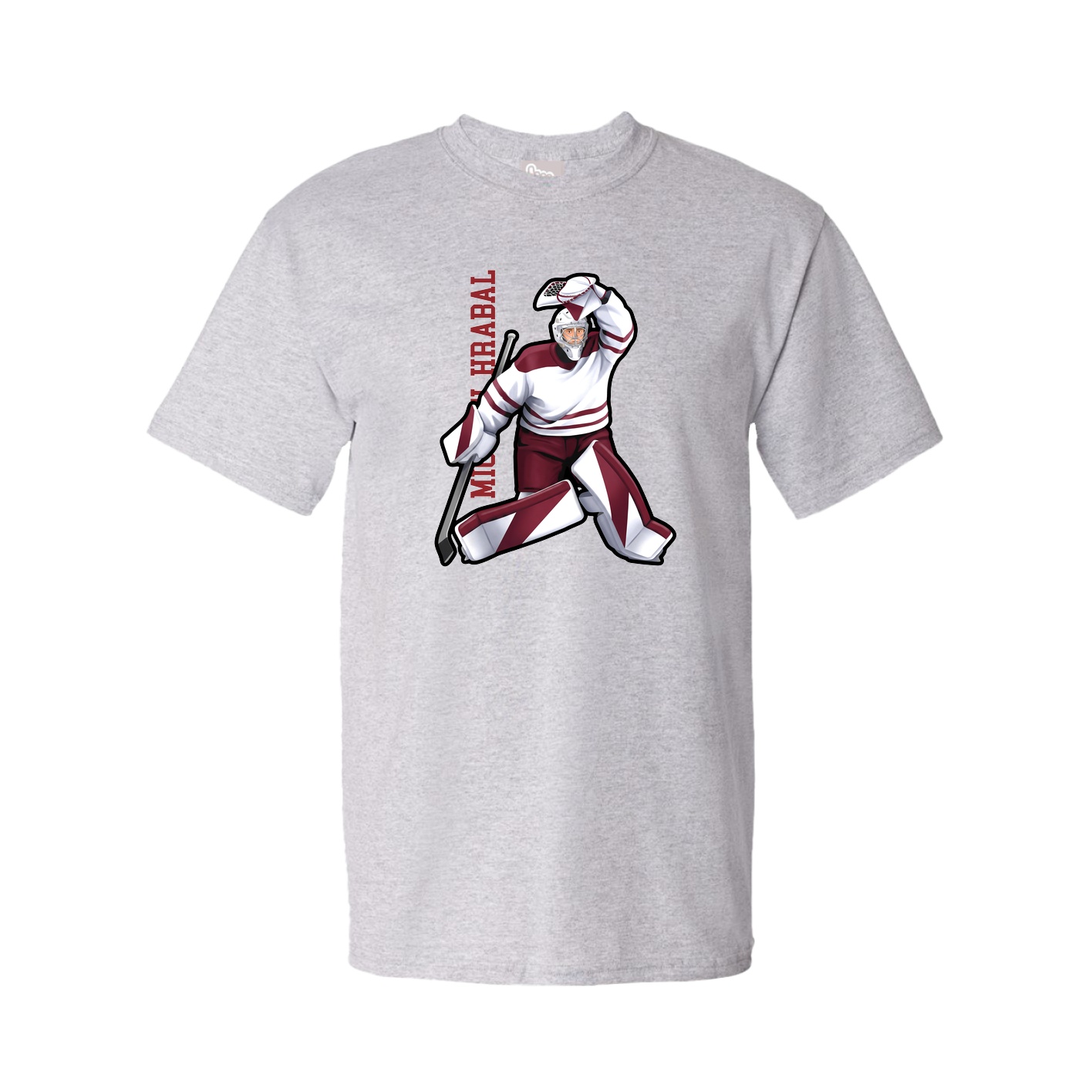 Youth Tee — Name Vertical in Grey