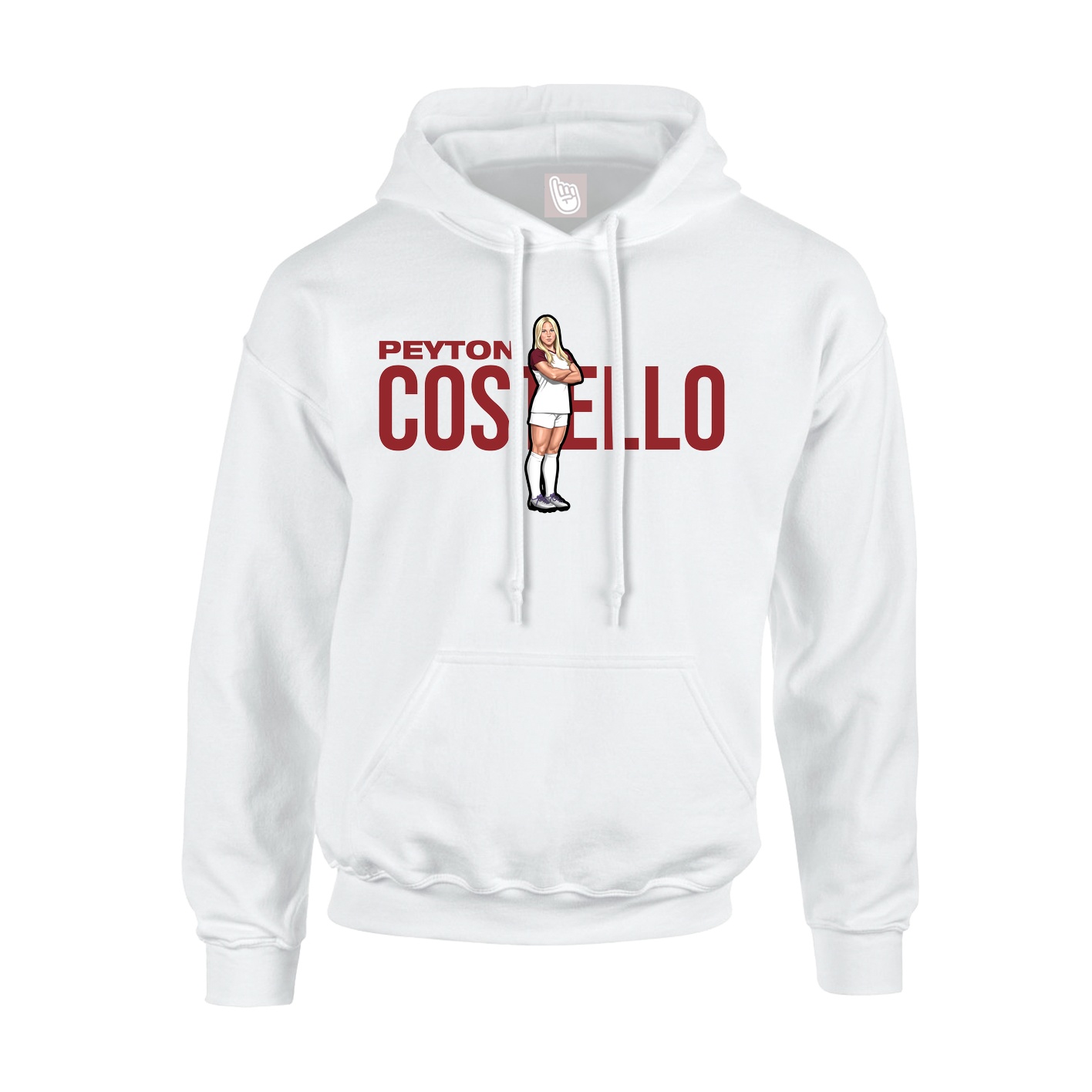 Hoodie — Player Name in White