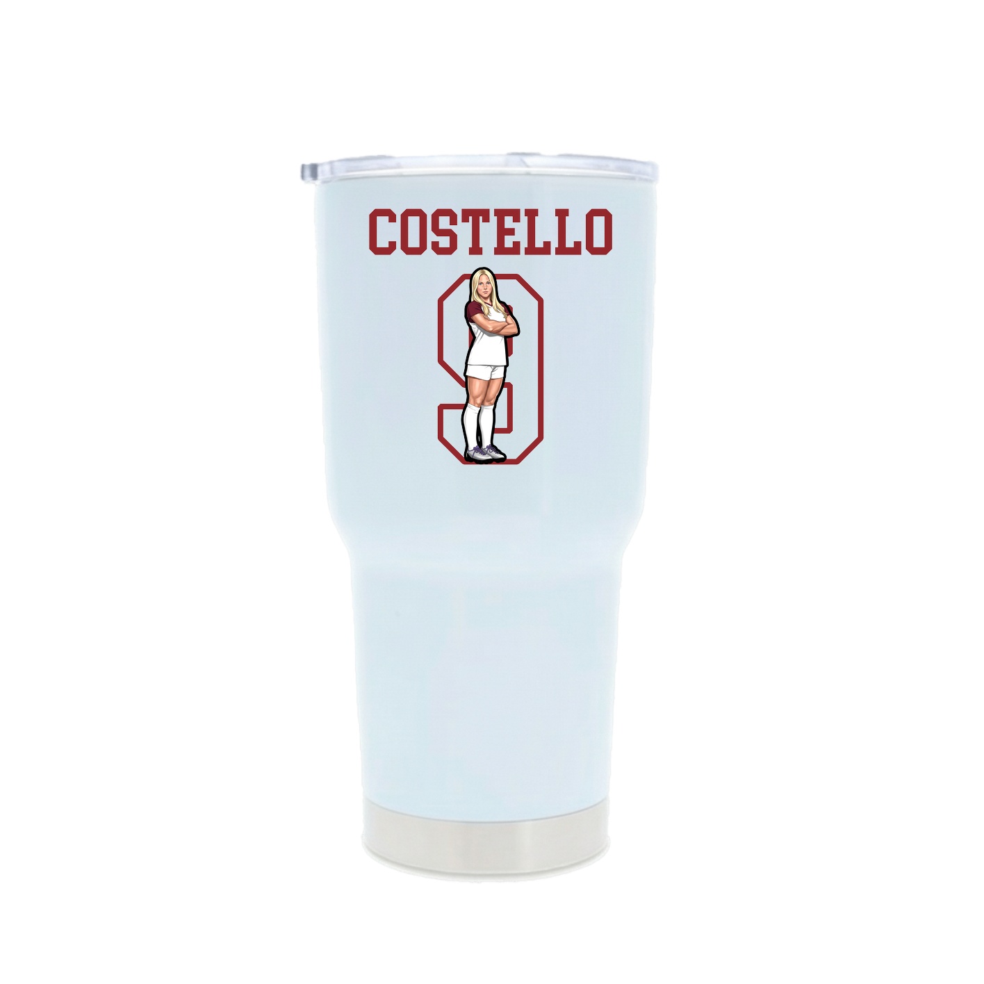 30oz Stainless Steel Tumbler — Shirsey in White