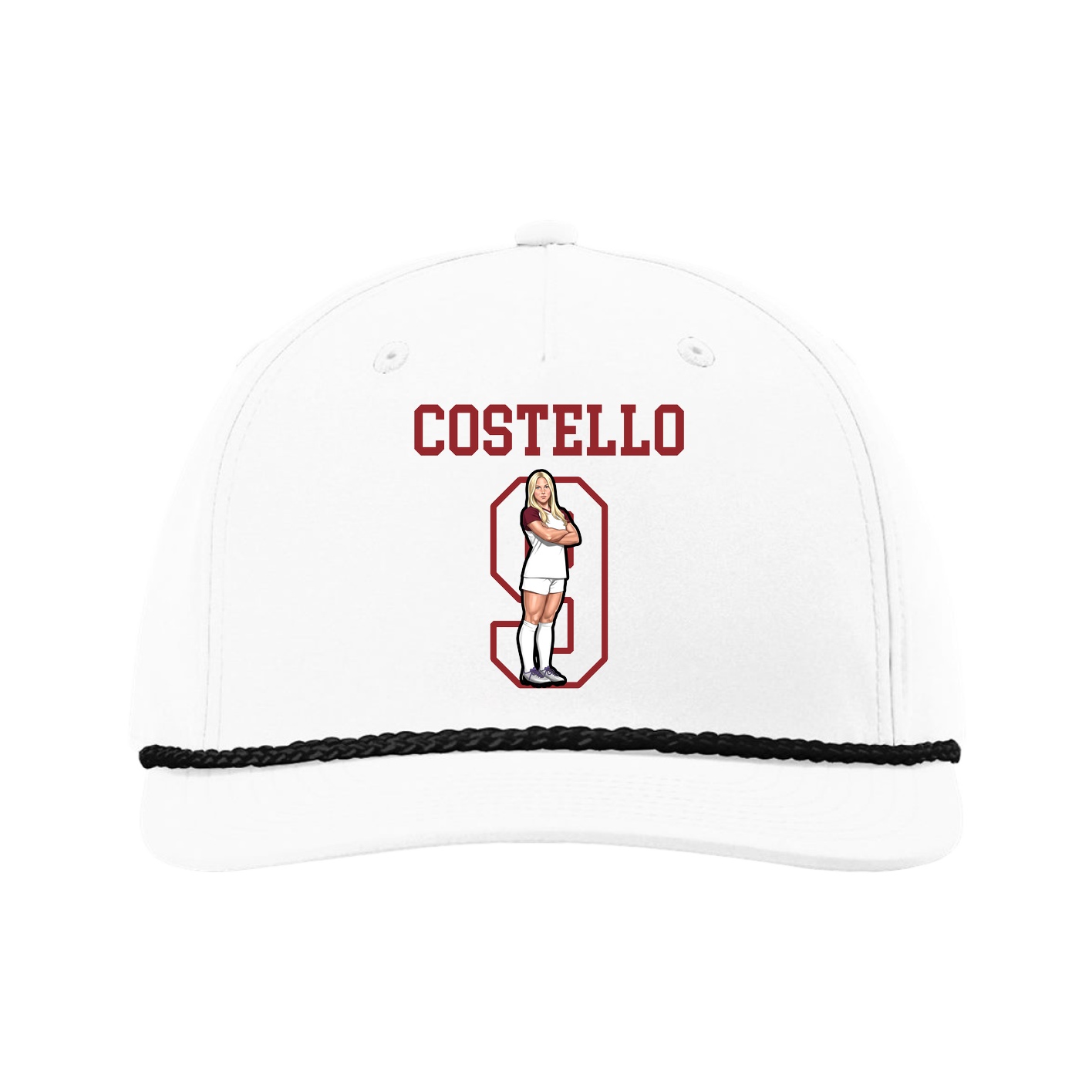 Five-Panel Classic Rope Cap — Shirsey in White