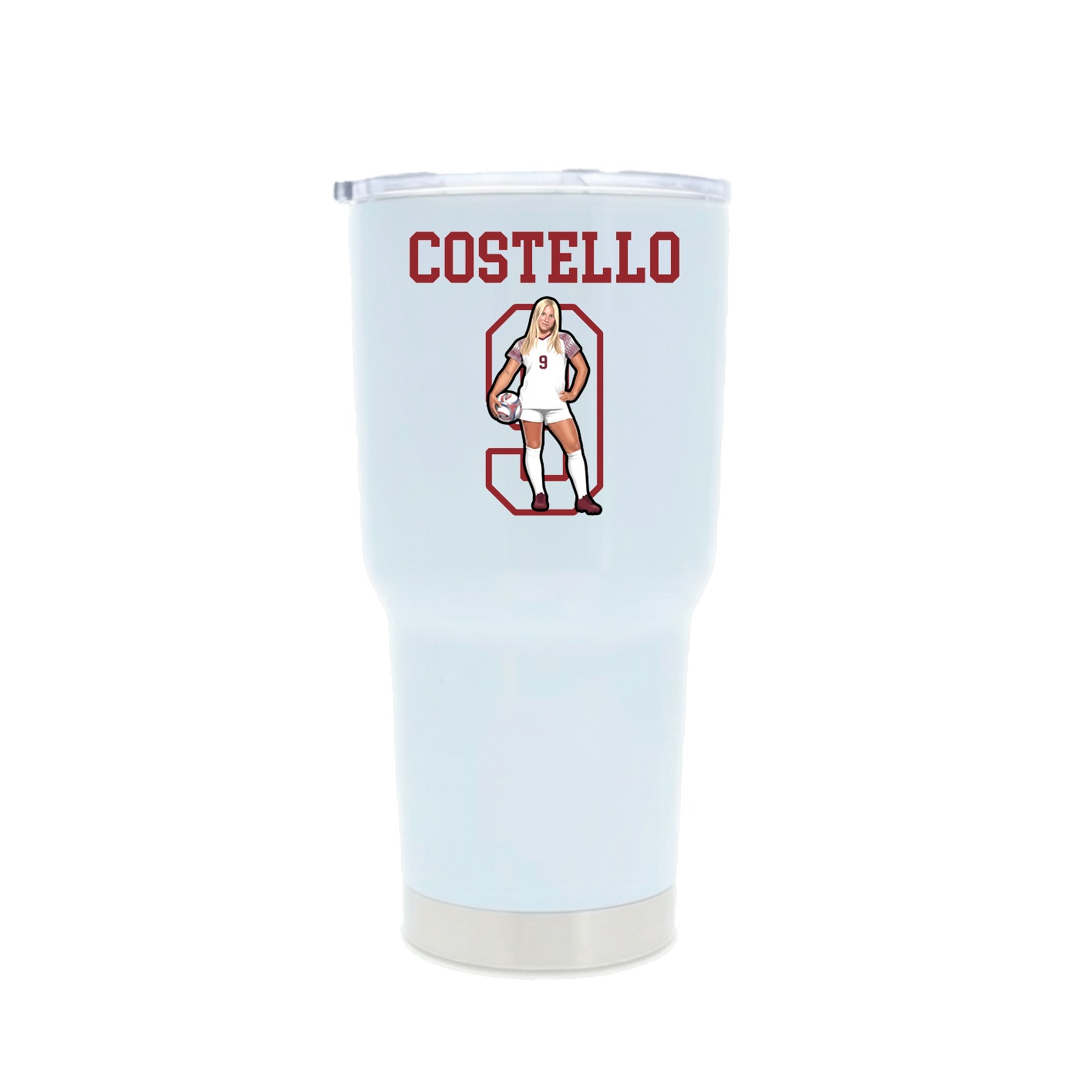 30oz Stainless Steel Tumbler — Shirsey in White