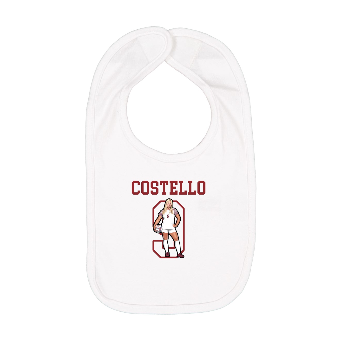 Infant Bib — Shirsey in White
