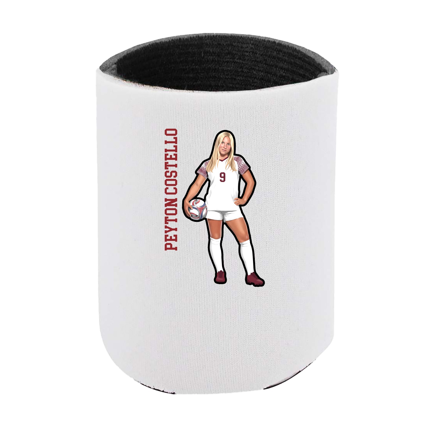 Can Holder — Name Vertical in White