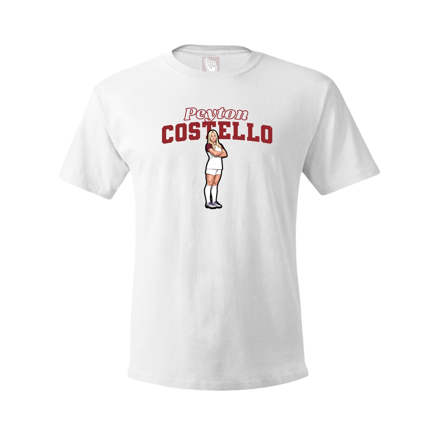 Tee — Name Arch in White