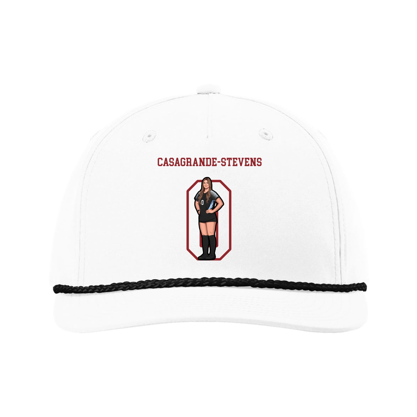 Five-Panel Classic Rope Cap — Shirsey in White