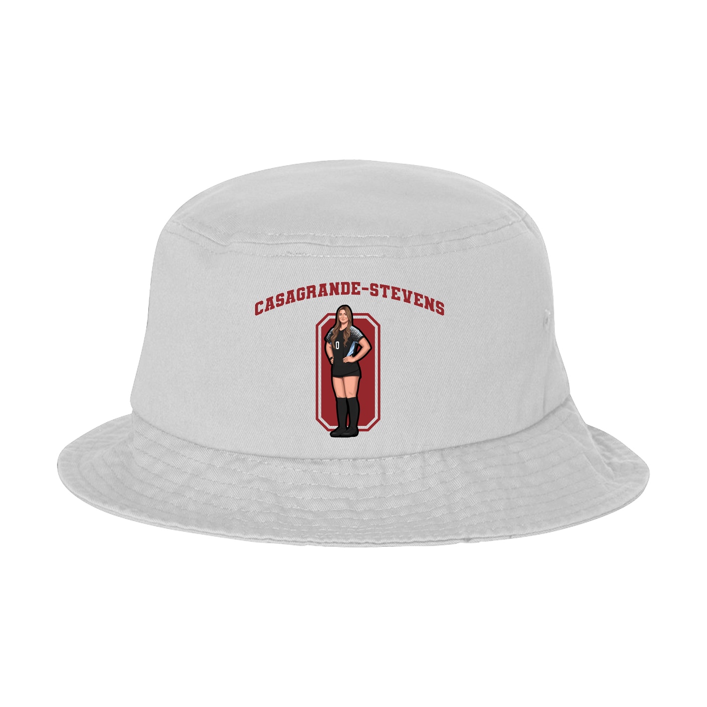 Bucket Cap — Number in White