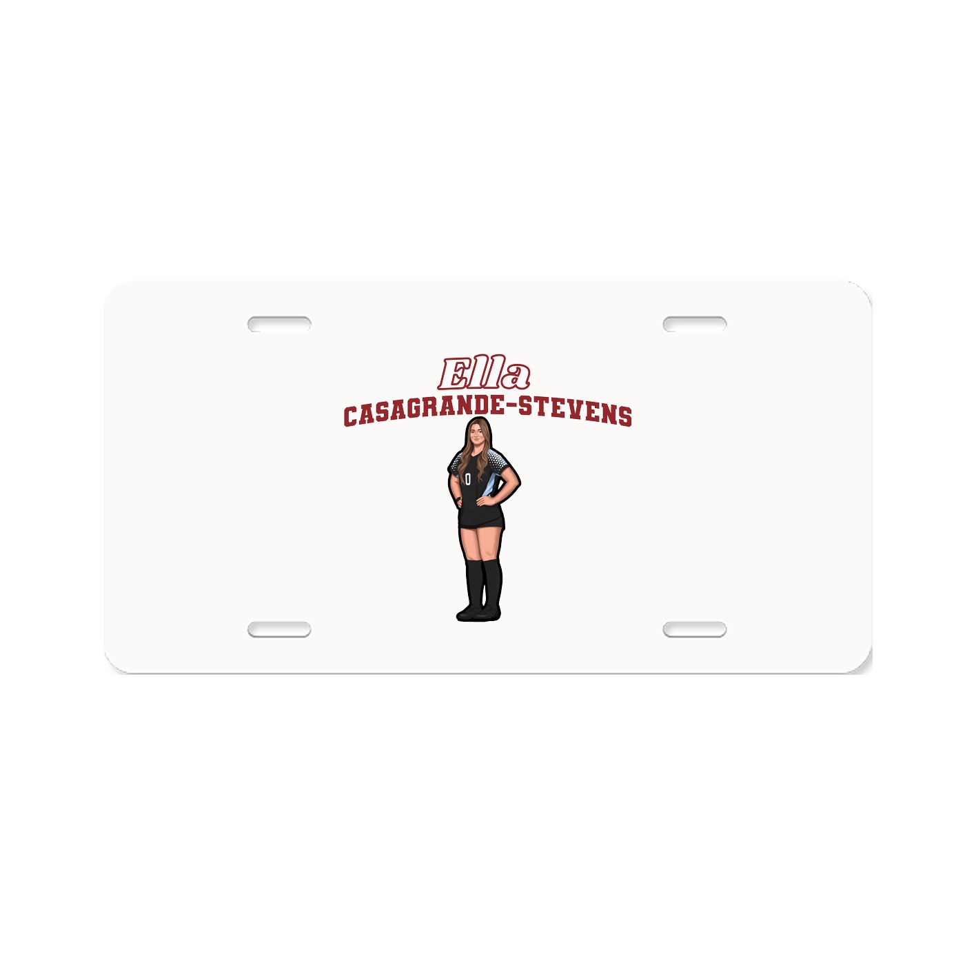 License Plate — Name Arch in Classic
