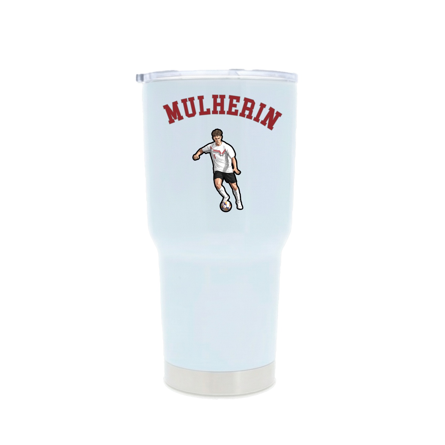 30oz Stainless Steel Tumbler — Shirsey Arch in White