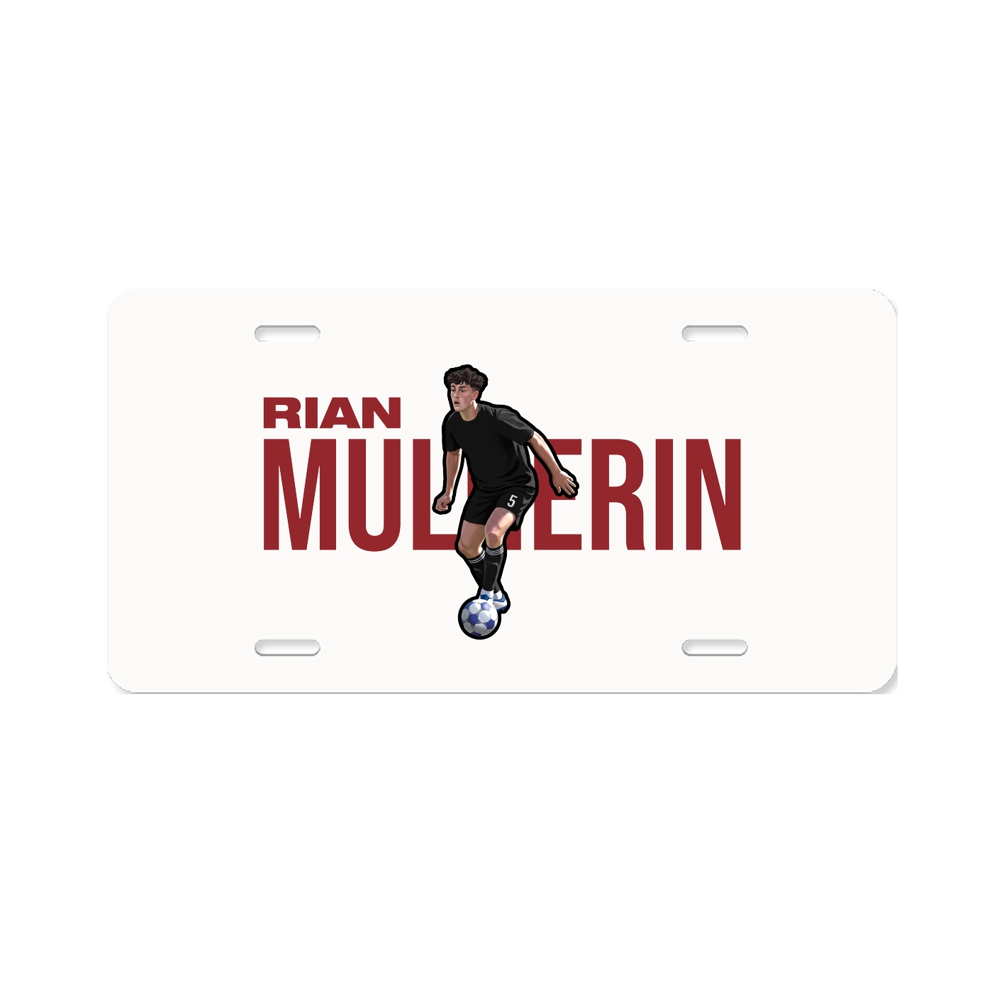 License Plate — Player Name in Classic