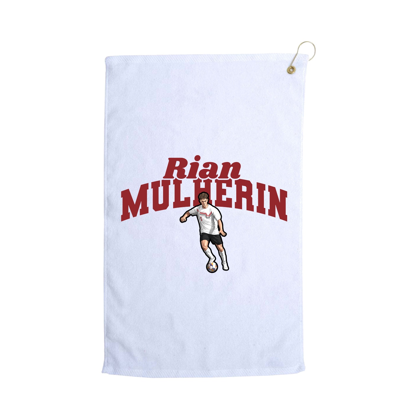 Golf Towel — Signature Arch in White