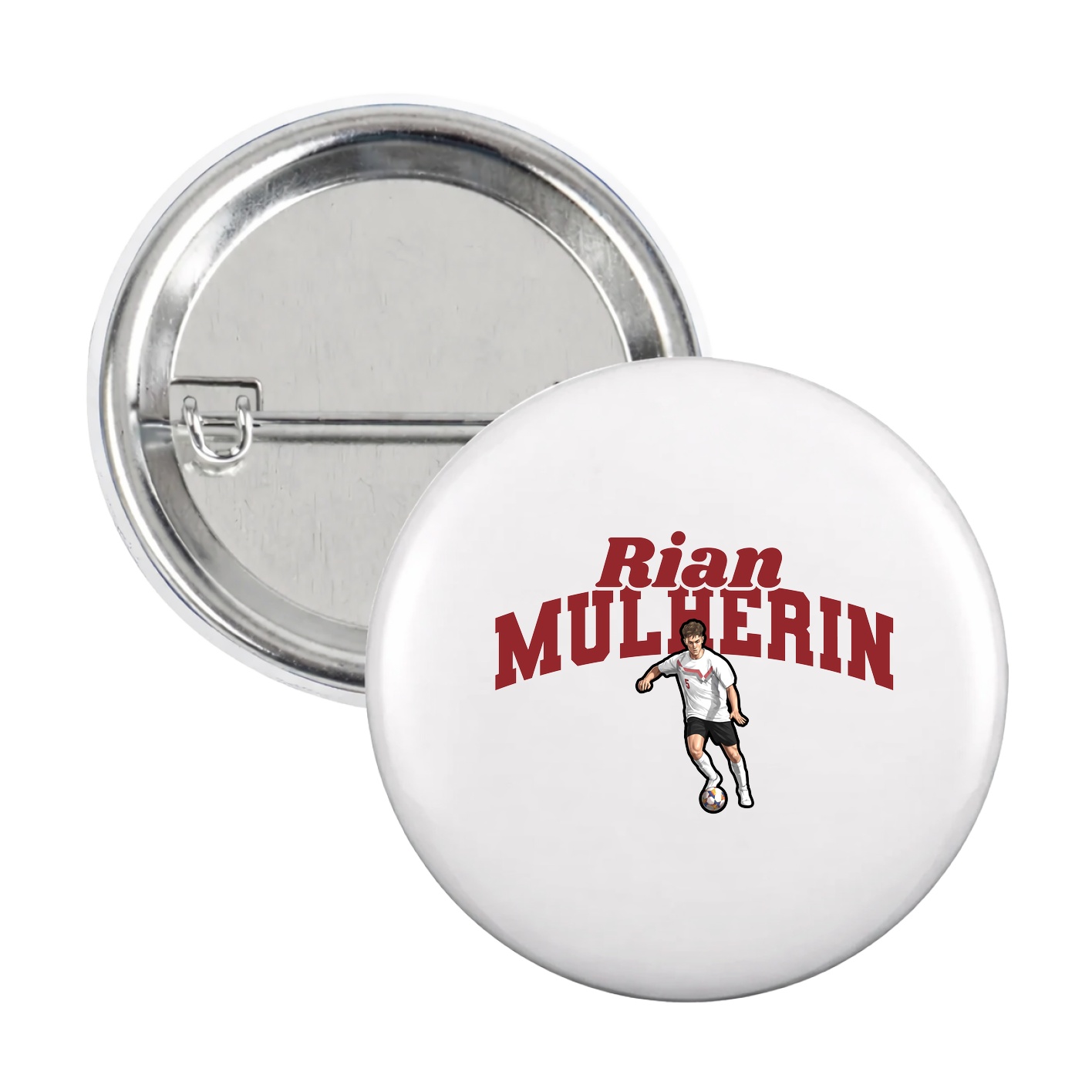 Game Day Button — Signature Arch in White