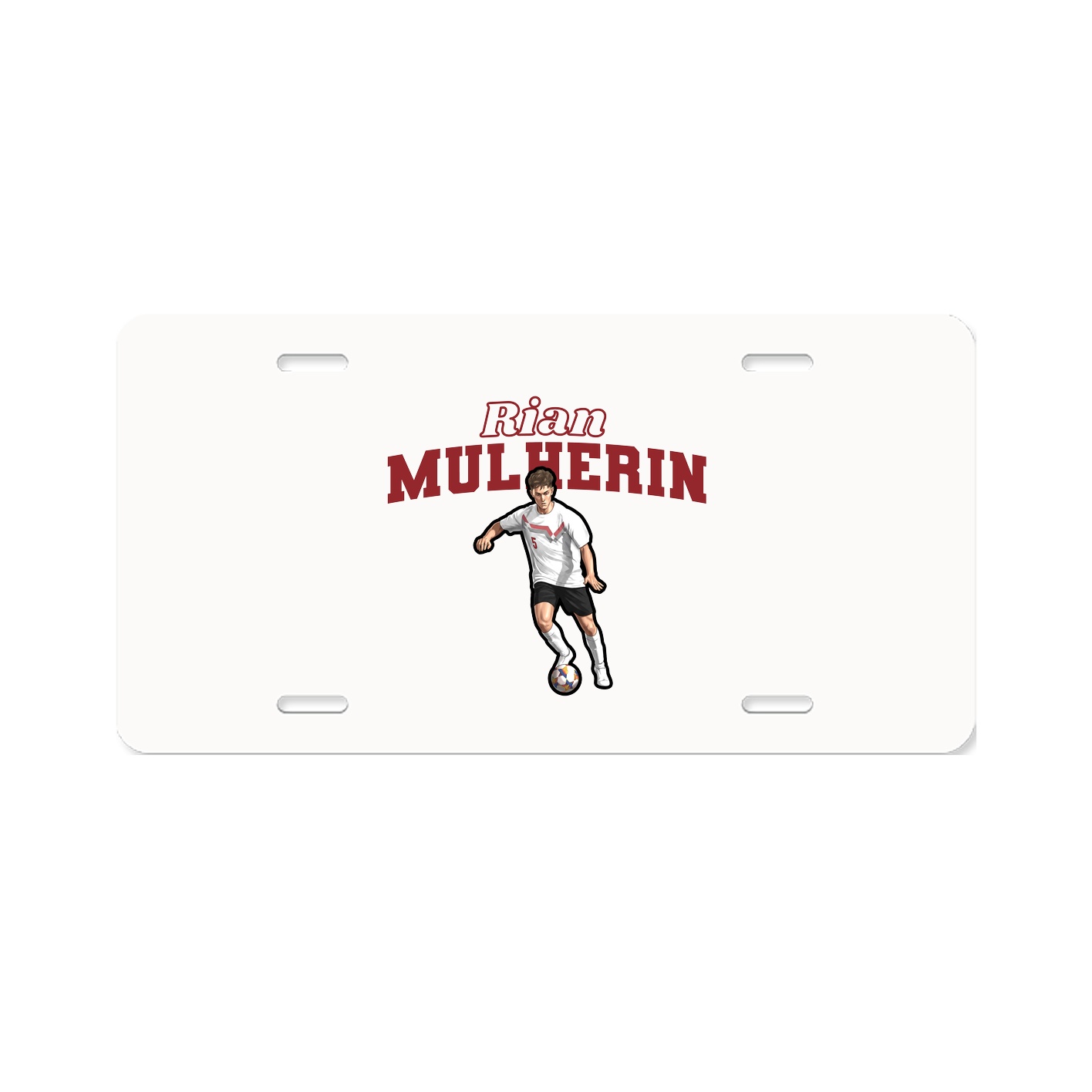 License Plate — Name Arch in Classic