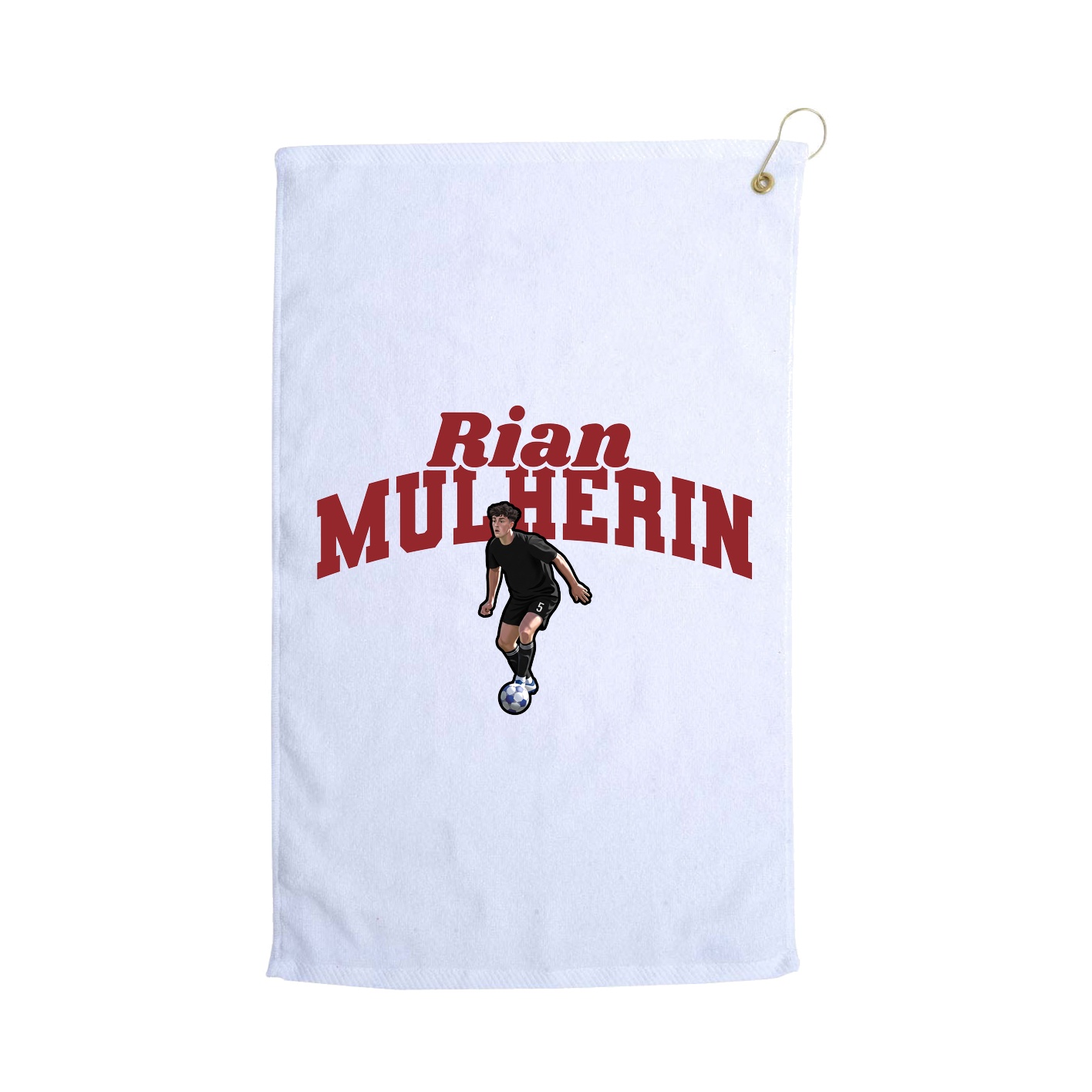 Golf Towel — Signature Arch in White