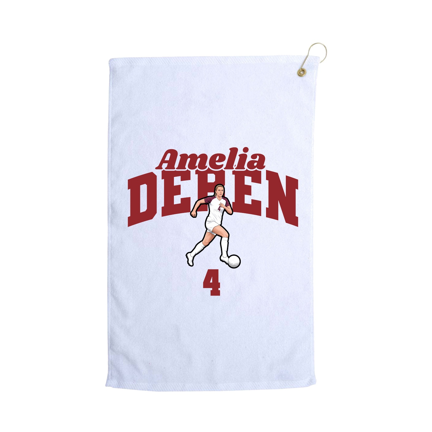 Golf Towel — Signature Arch in White