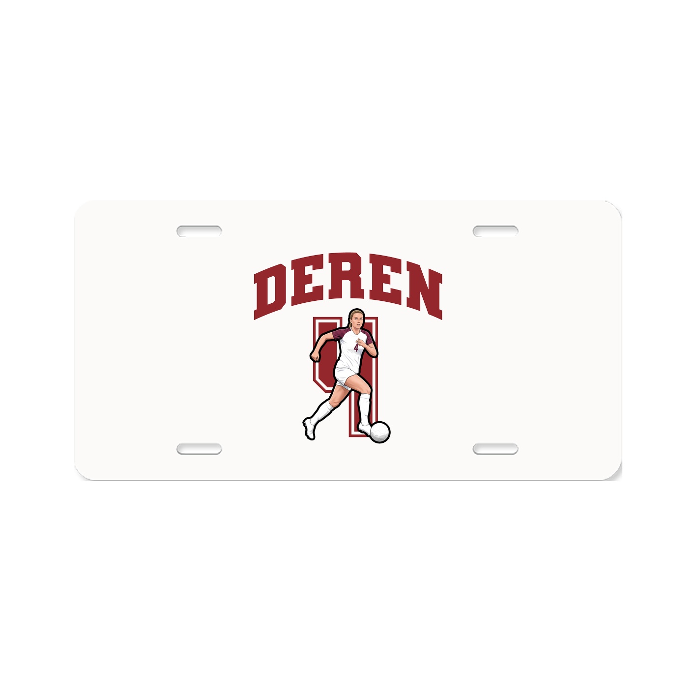 License Plate — Number in Classic