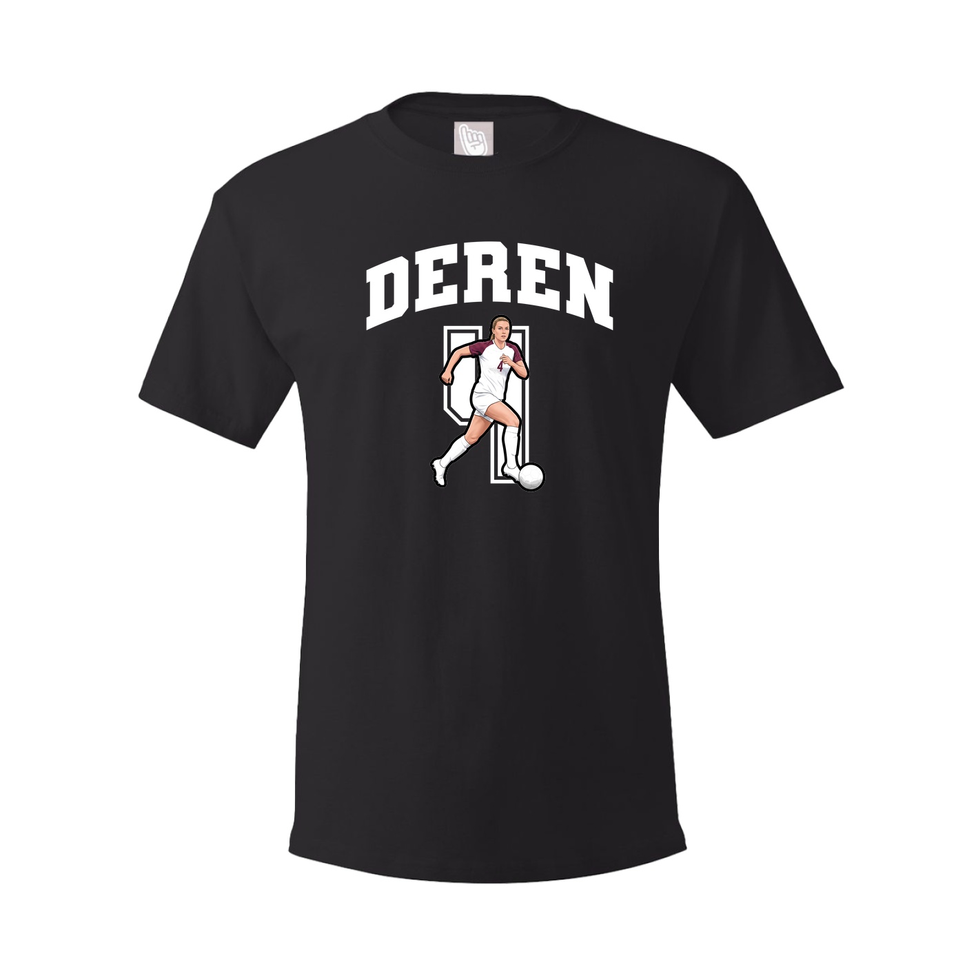 Youth Tee — Number in Black
