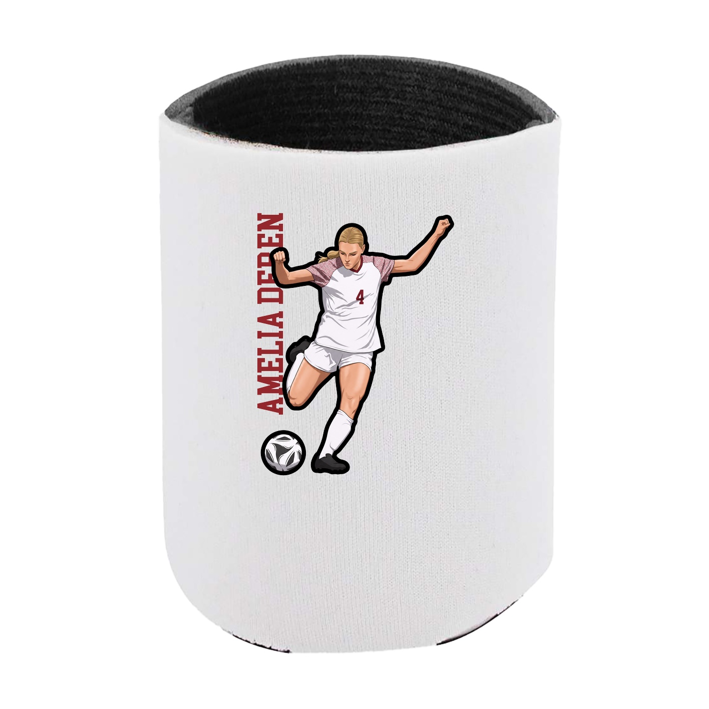 Can Holder — Name Vertical in White