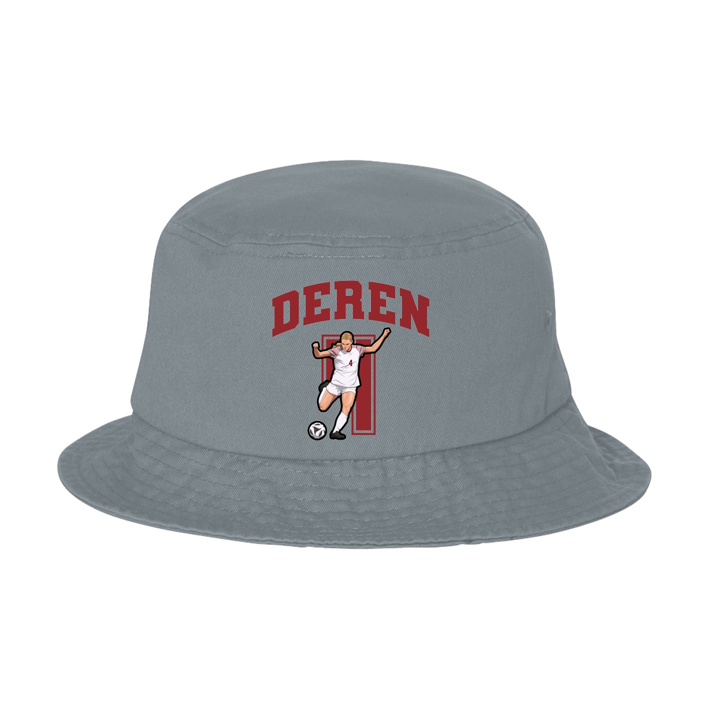 Bucket Cap — Number in Grey