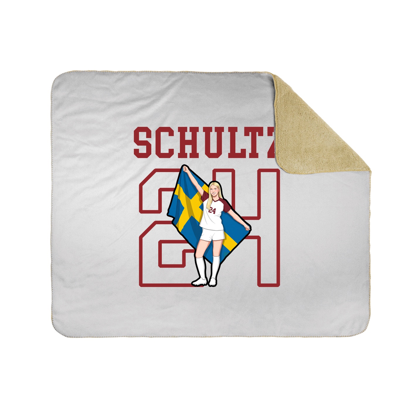 Throw Blanket — Shirsey in White