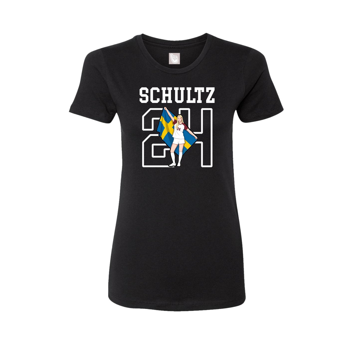 Fitted Women's Tee — Shirsey in Black