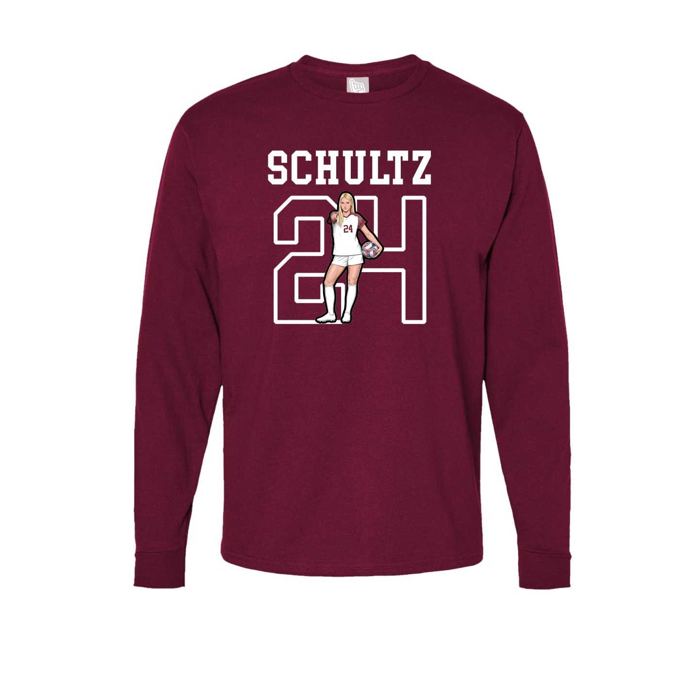 Long Sleeve Tee — Shirsey in Cardinal